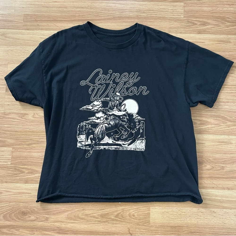 Black Lainey Wilson country music tour tee XL